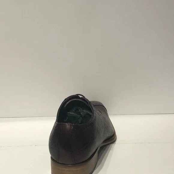 Duca shoes burgundy oxford point toe Atalian - Picture 4 of 5